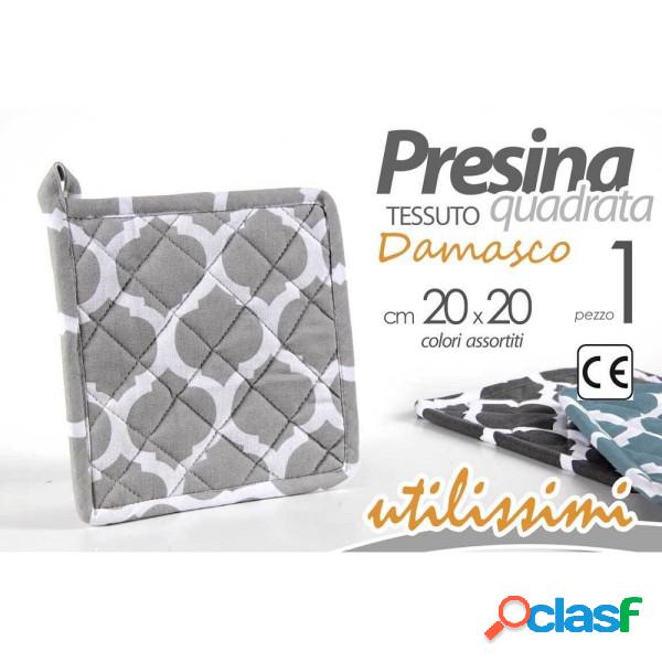 Trade Shop - Presina In Tessuto Quadrata 20x20 Cm Decoro