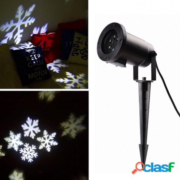 Trade Shop - Proiettore Fiocco Di Neve Bianco Led Paesaggio