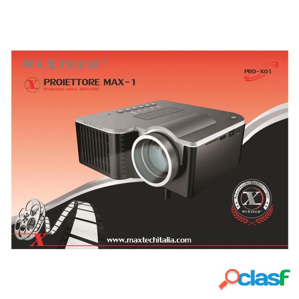 Trade Shop - Proiettore Hdmi Sd Usb Max 1080p Lente F125