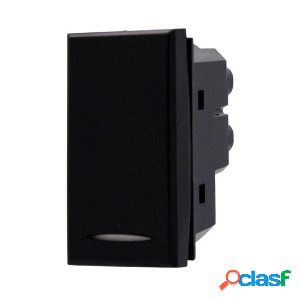 Trade Shop - Pulsante No 1p 16a Colore Nero Compatibile Con