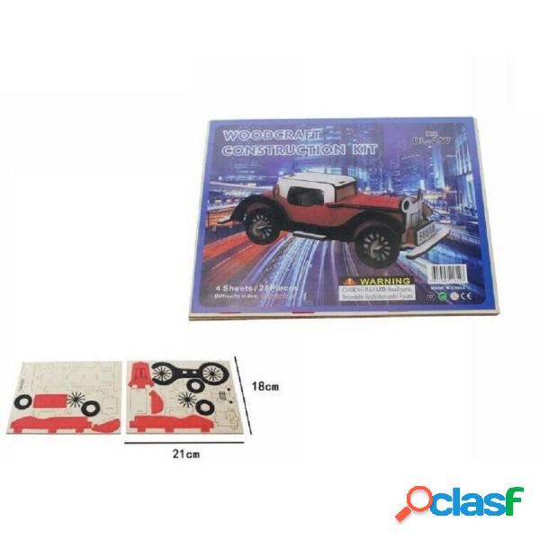 Trade Shop - Puzzle 3d Legno Auto Depoca Modellino