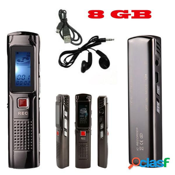 Trade Shop - Registratore Digitale 8 Gb Usb Vocale Spia Vox