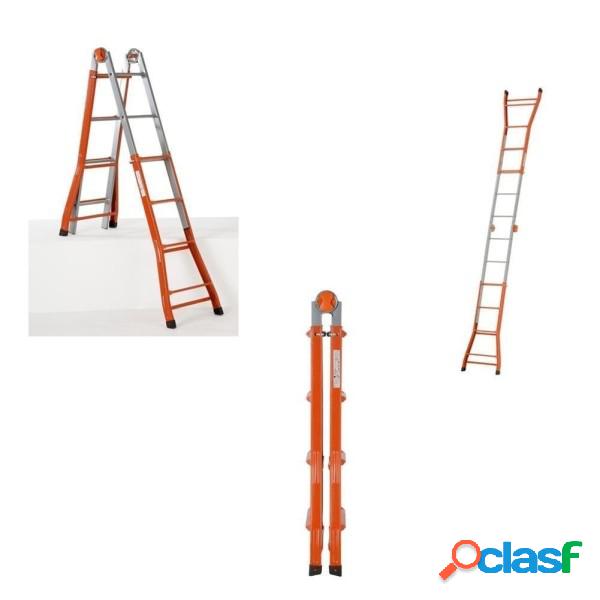 Trade Shop - Scala Scaletto Telescopico Super In Acciaio