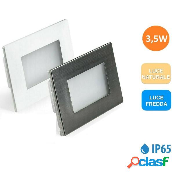 Trade Shop - Segnapasso Esterno A Led Faretto 3,5w Incasso