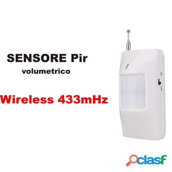 Trade Shop - Sensore Pir Volumetrico Wireless 433mhz Per