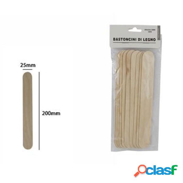 Trade Shop - Set 10 Bastoncini Legno Lavoretti Attività