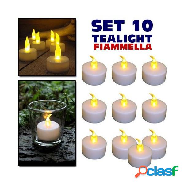 Trade Shop - Set 10 Candele Lanterne Tealight Tea Light