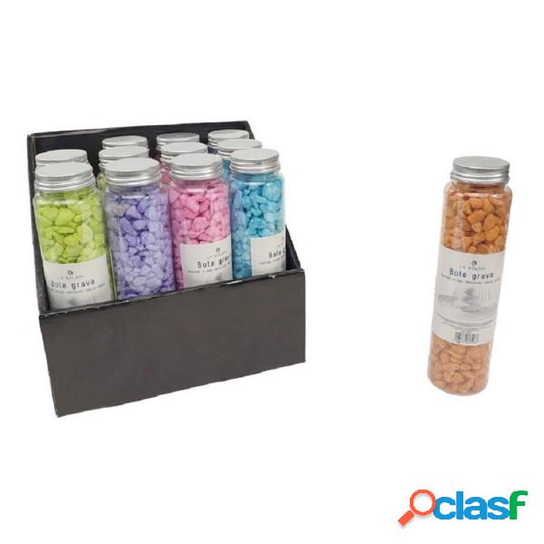 Trade Shop - Set 12 Pezzi Barattolo Con Pietre Colorate