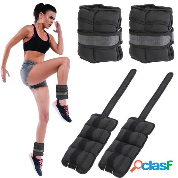 Trade Shop - Set 2 Pesi Polsi E Caviglie 1,25 Kg Allenamento