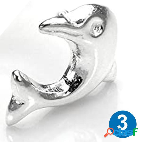 Trade Shop - Set 3 Pezzi Piercing Orecchini Naso 6 Mm A