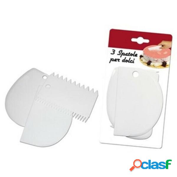 Trade Shop - Set 3 Spatole Spatola Forme Impasto Plastica