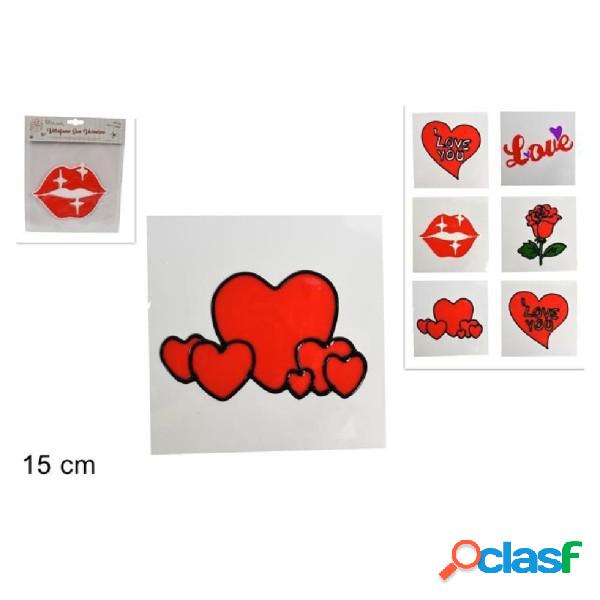 Trade Shop - Set 3 Vetrofania Adesivi Sticker 15cm San