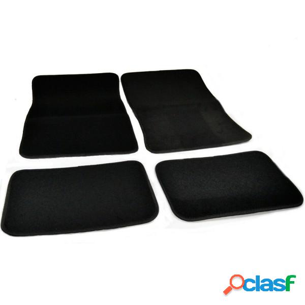 Trade Shop - Set 4 Tappetini Per Auto In Moquette Nera