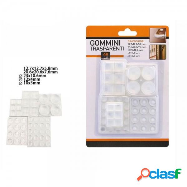 Trade Shop - Set 48 Pezzi Gommini Adesivi Protezione