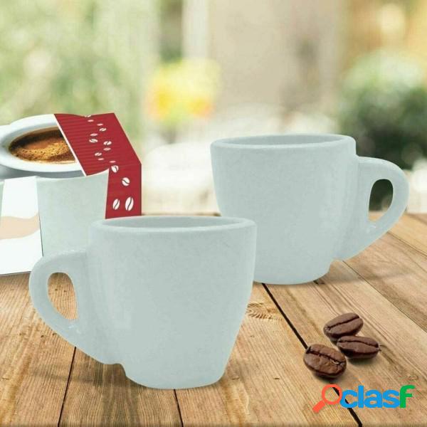 Trade Shop - Set 6 Tazzine Servizio Da Caffe Tazzina Alta In