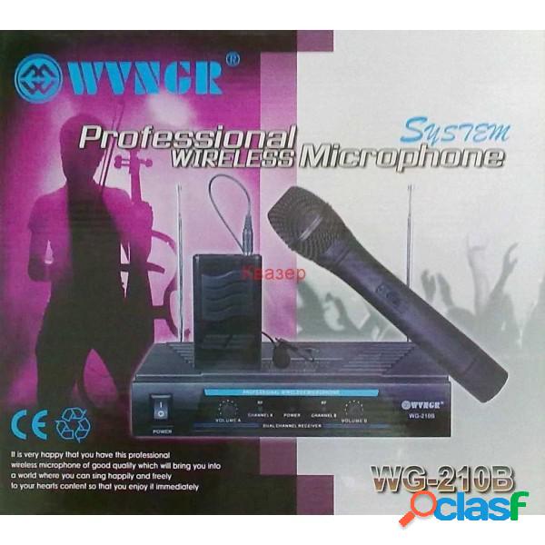 Trade Shop - Set Coppia Microfoni Wireless Wg-210b Per