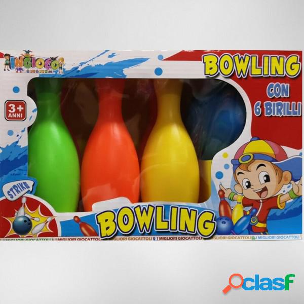 Trade Shop - Set Da Bowling Per Bambini Con 6 Birilli Regalo