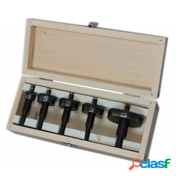 Trade Shop - Set Di 5 Frese A Tazza Hss Denti In Metallo