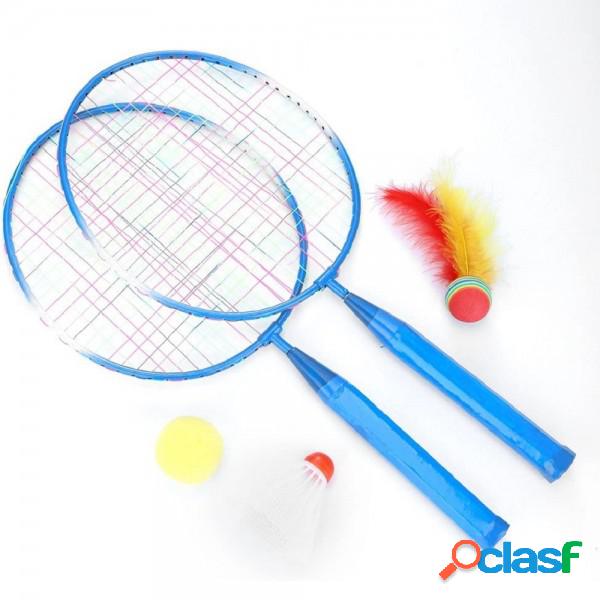 Trade Shop - Set Racchetta Badminton Palla Leghe Nylon Per