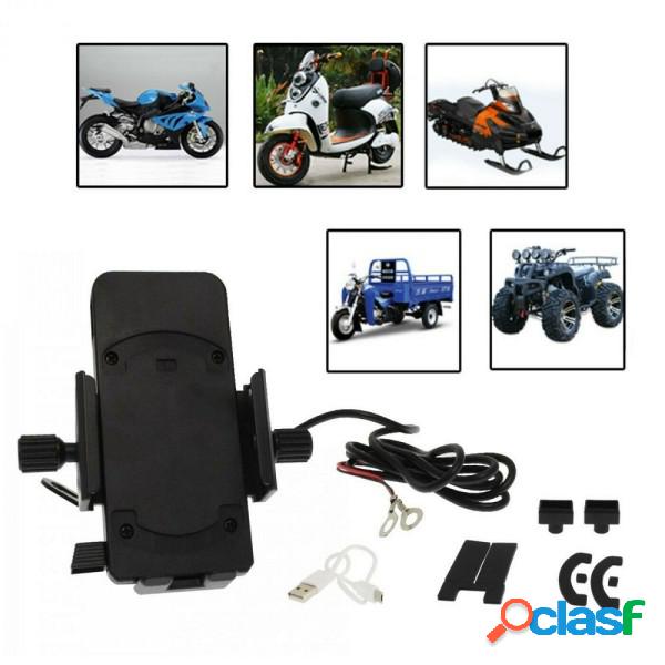 Trade Shop - Supporto Porta Cellulare Con Presa Usb Per Moto