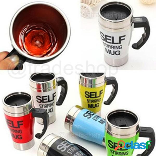 Trade Shop - Tazza Bicchiere Automescolante Self Stirring