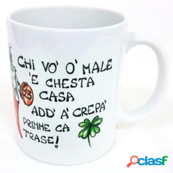 Trade Shop - Tazza Latte Mug In Ceramica Porta Fortuna