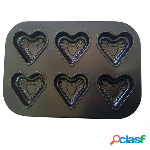 Trade Shop - Teglia Da Forno Forma Cuore Muffin Cup Cake