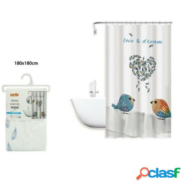 Trade Shop - Tenda Doccia Antimuffa Love Dream Impermeabile