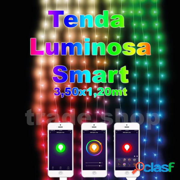 Trade Shop - Tenda Luminosa Con Controllo Remote Smart Con