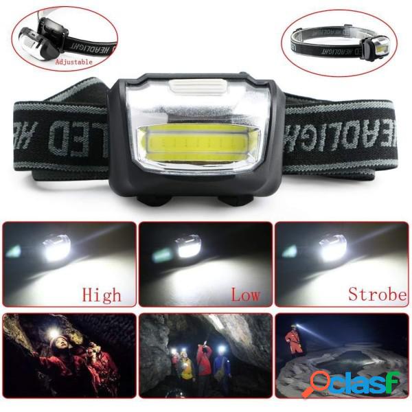 Trade Shop - Torcia Frontale Cob 3w Led Headlight Lavoro