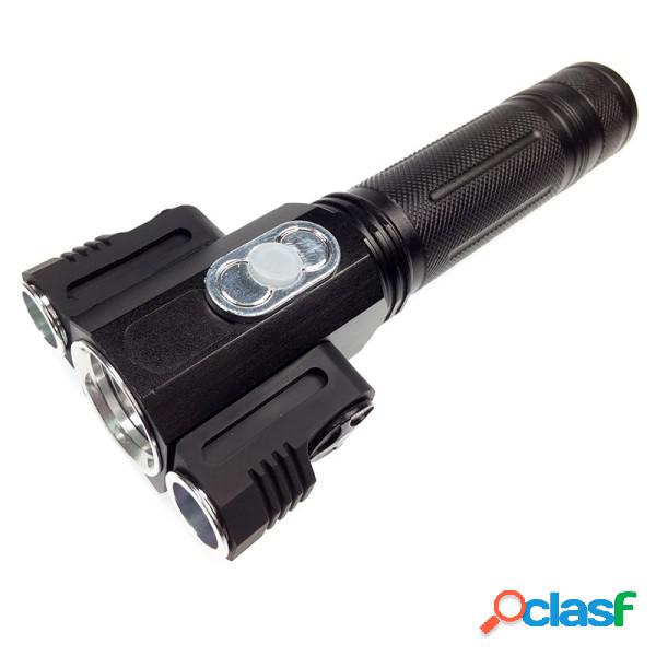 Trade Shop - Torcia Lampada A 3 Led 360° Ricaricabile T6