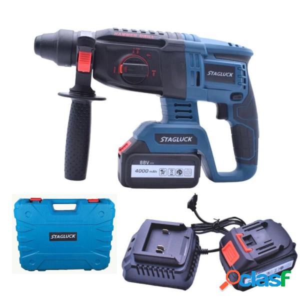 Trade Shop - Trapano Scalpellatore Doppia Batteria Martello