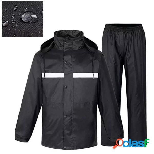 Trade Shop - Tuta Antipioggia Completo Impermeabile Con