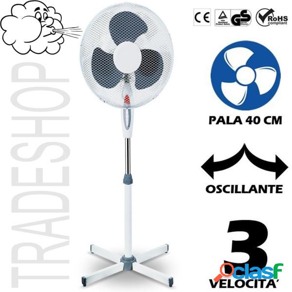 Trade Shop - Ventilatore A Piantana Oscillante Pala 40cm 3