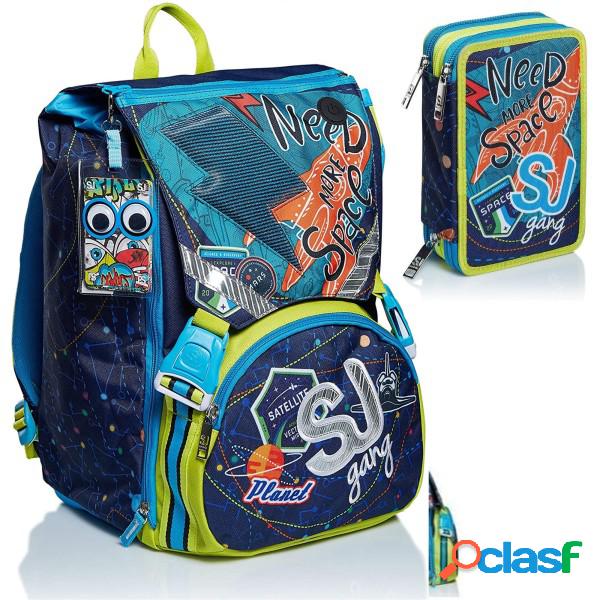 Trade Shop - Zaino Estensibile Scuola Elementare Sj Gang