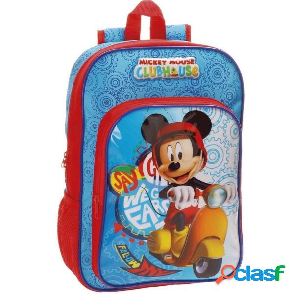 Trade Shop - Zaino Scuola Mickey Mouse Vespa 38 Cm Zaino