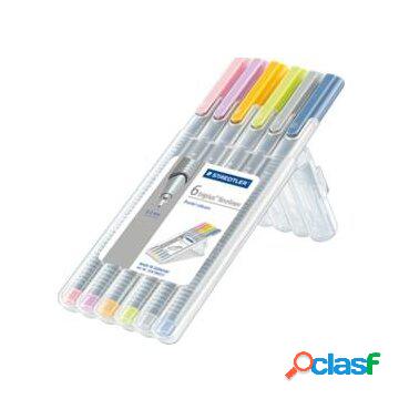 Triplus fineliner 334 penna tecnica multi 6 pz