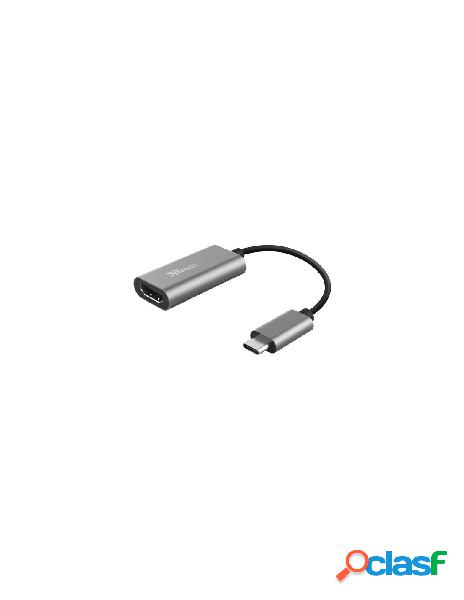 Trust - adattatore trust 23774 dalyx usb c a hdmi grey