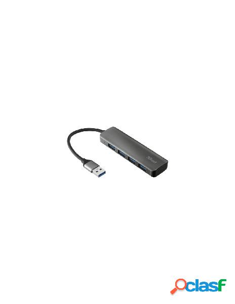 Trust - hub trust 23327 halyx aluminium 4 port usb 3.2 hub