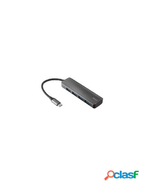 Trust - hub trust 23328 halyx aluminium usb c to 4 port usb