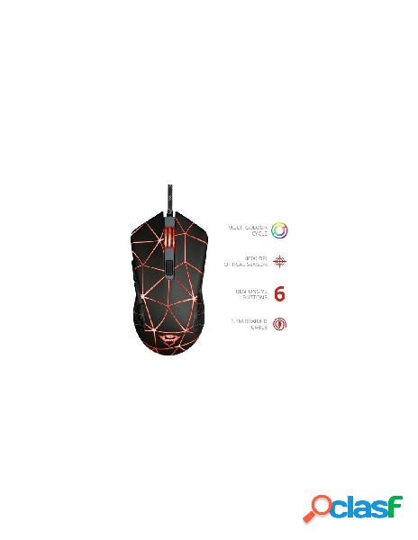 Trust - mouse trust 22988 gxt 133 locx wired nero