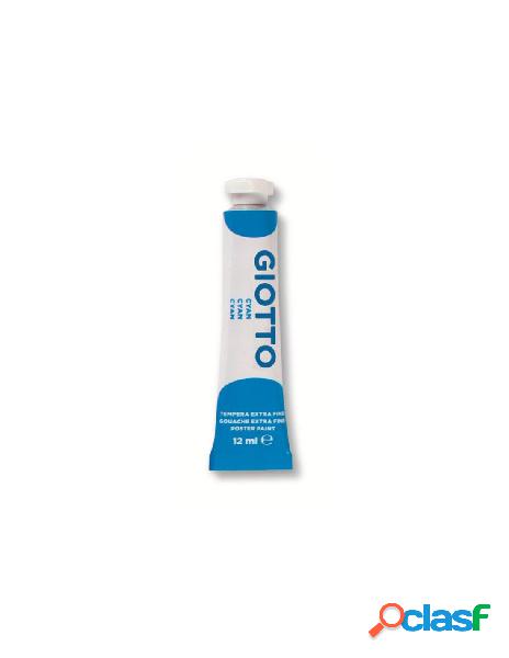 Tubo tempera giotto 12ml cyan (ciano)