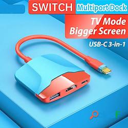 USB 3.0 USB C Hub 3 Porti 3 IN 1 Alta velocità Supporta la