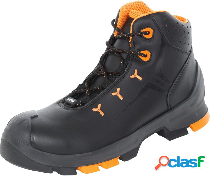 UVEX - Calzatura alta con lacci nera/arancione uvex 2, S3