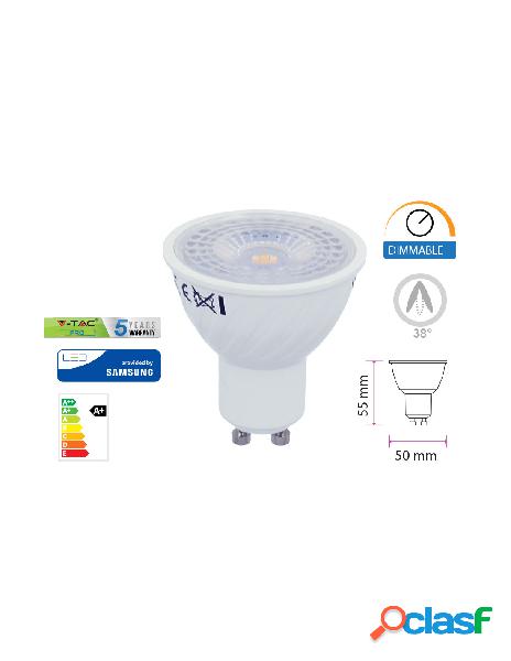 V-tac - lampada led gu10 dimmerabile 6,5w 38 gradi 220v