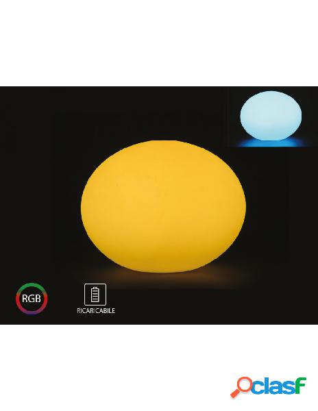 V-tac - lampada led rgbw luminosa con forma di uova oval