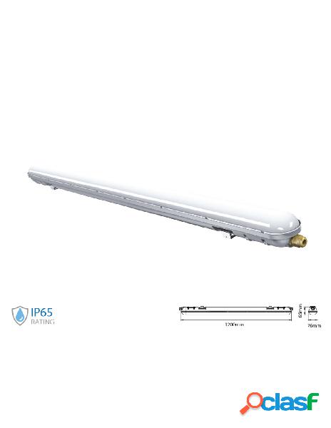 V-tac - plafoniera led 120cm 36w 220v bianco neutro ip65 tri