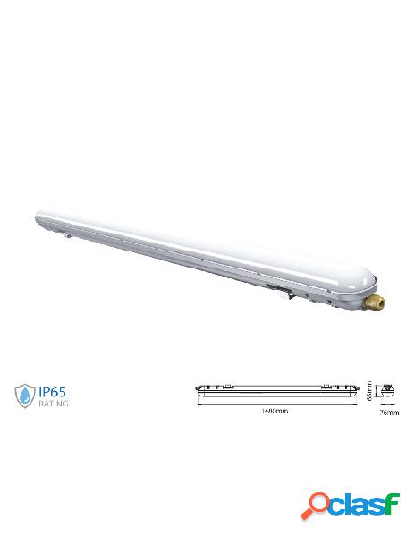 V-tac - plafoniera led 150cm 48w 220v bianco freddo 6000k