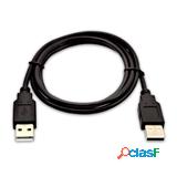 V7 1 m (3,3 piedi) USB A (maschio) a USB A (maschio), nero