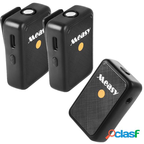 V82 Lavalier Microfono Mini portatile da 1 a 2 2.4G Wireless